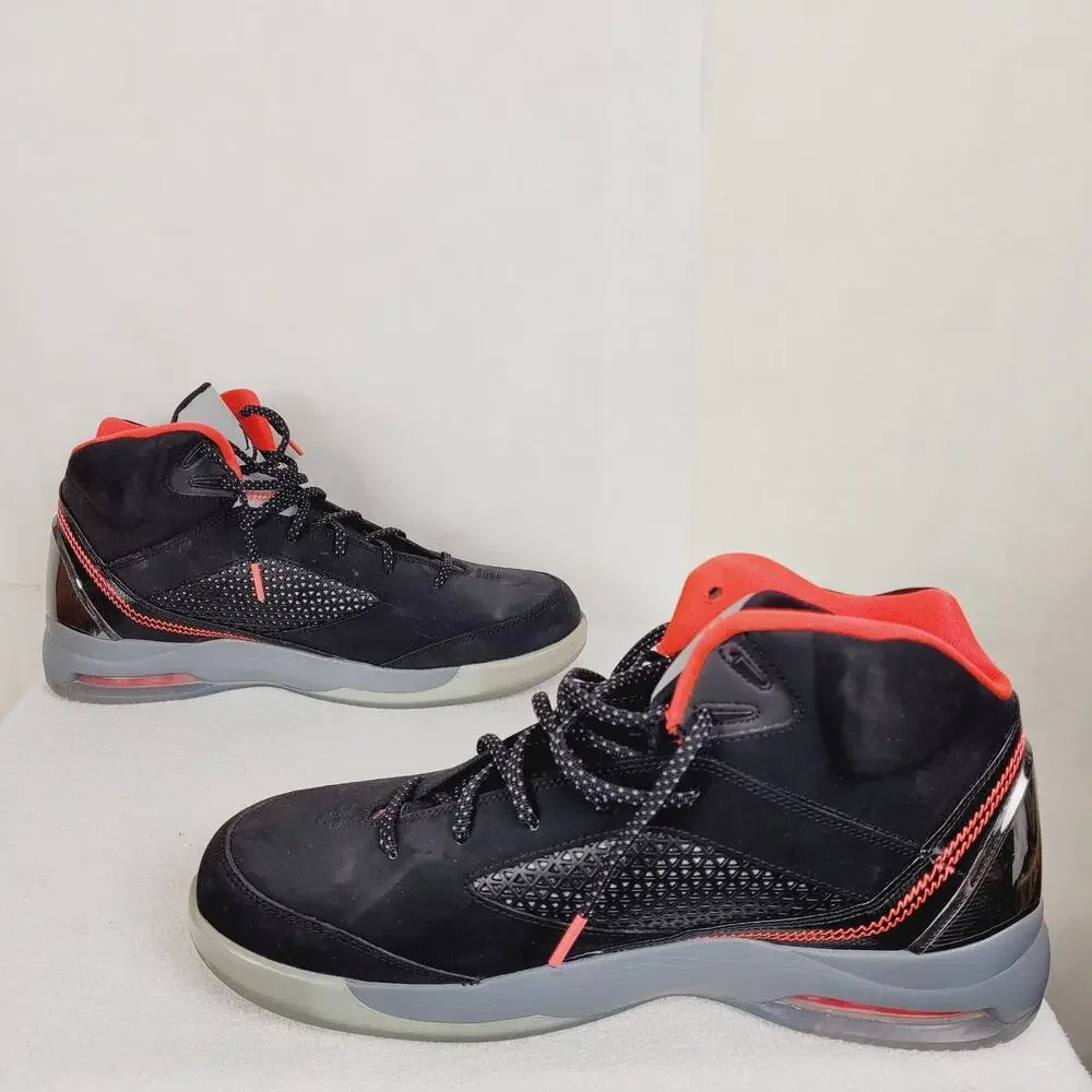 Air Jordan Flight Remix black and cool grey mens Size 12 sneakers 2014